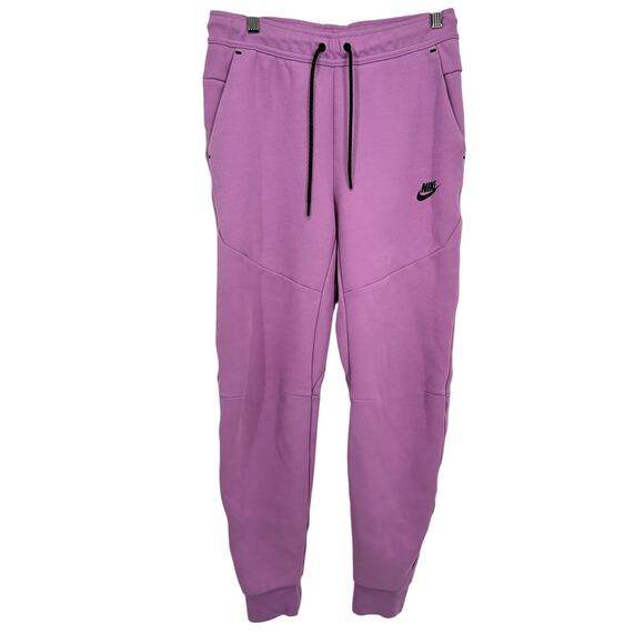 Nike Tech Fleece Joggers Violet Shock Mens Small CU4495-532 Streetwear Flawed - Picture 1 of 13